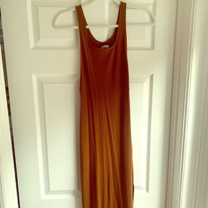 Reformation racerback brown tencel dress